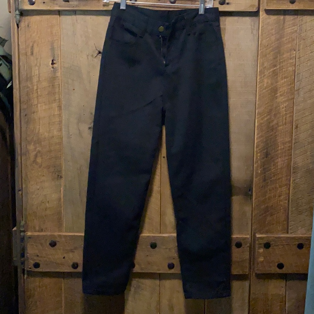 New black denim pants.
